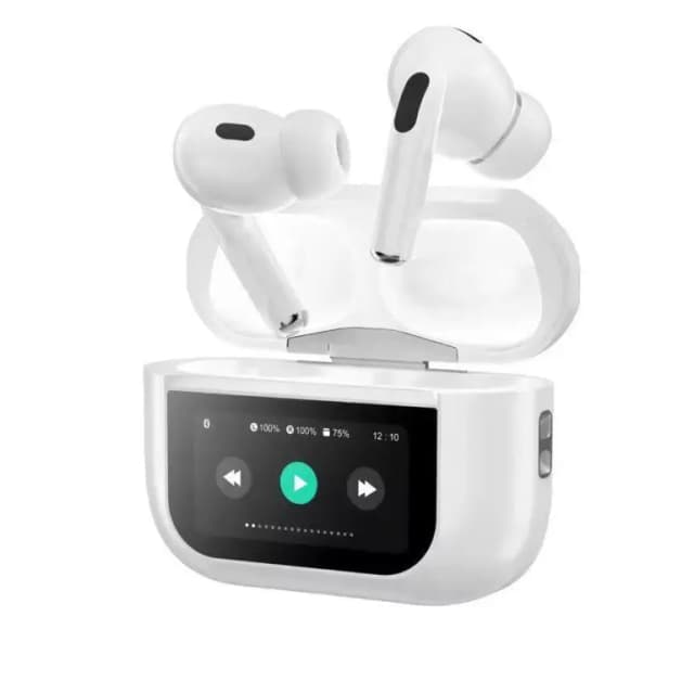 White Long lasting Airpods